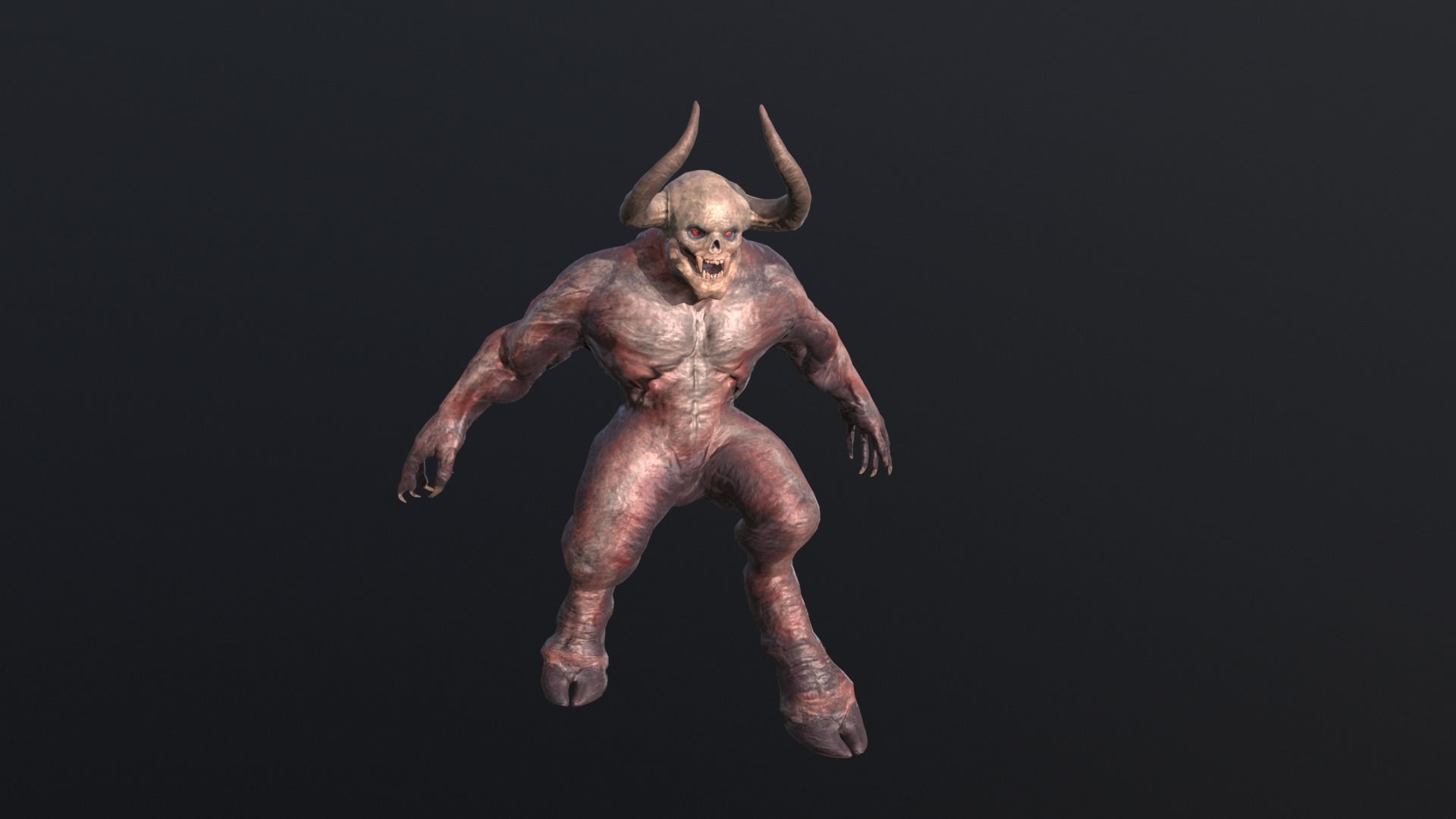 Big Demon1 Low-poly 3D model_19