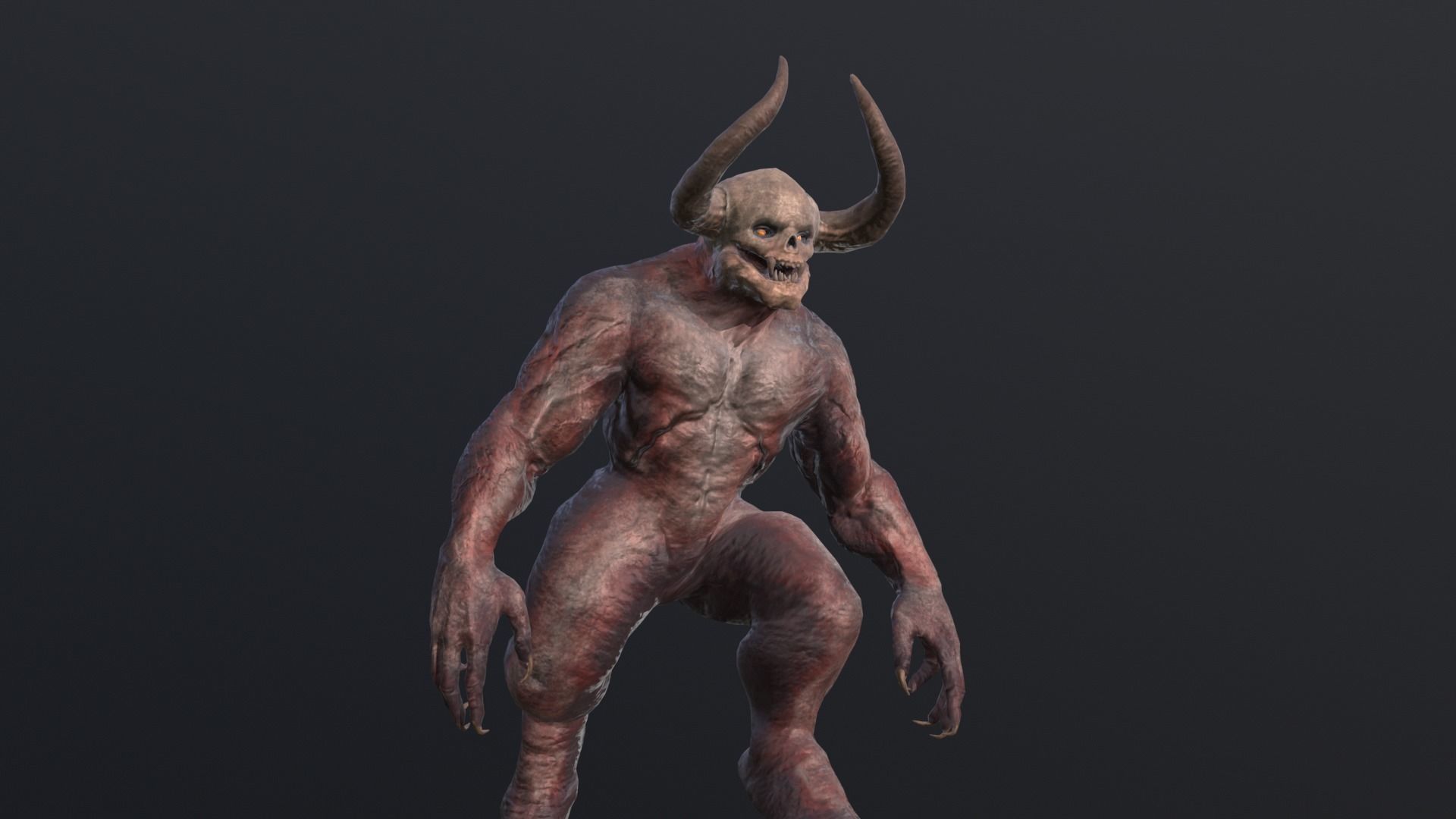 Big Demon1 Low-poly 3D model_14