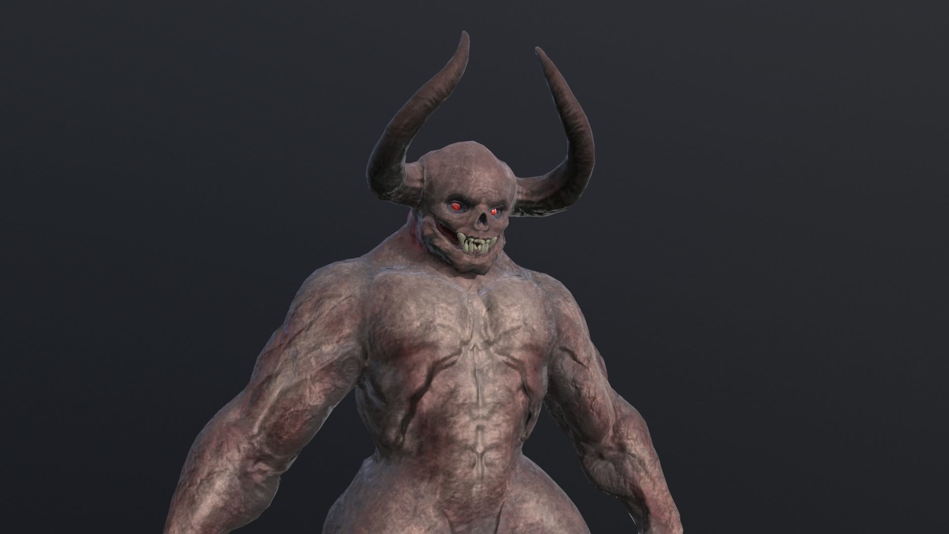 Big Demon1 Low-poly 3D model_16