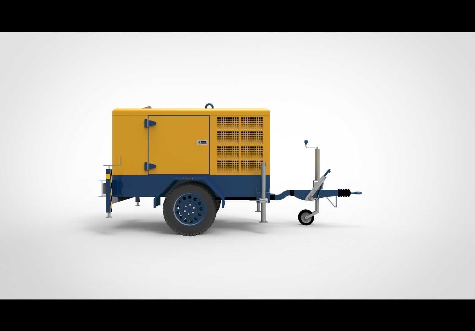 Portable Generator C 3D model_1