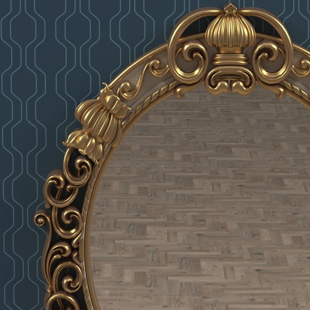 console - mirror frame 01 3D model_6