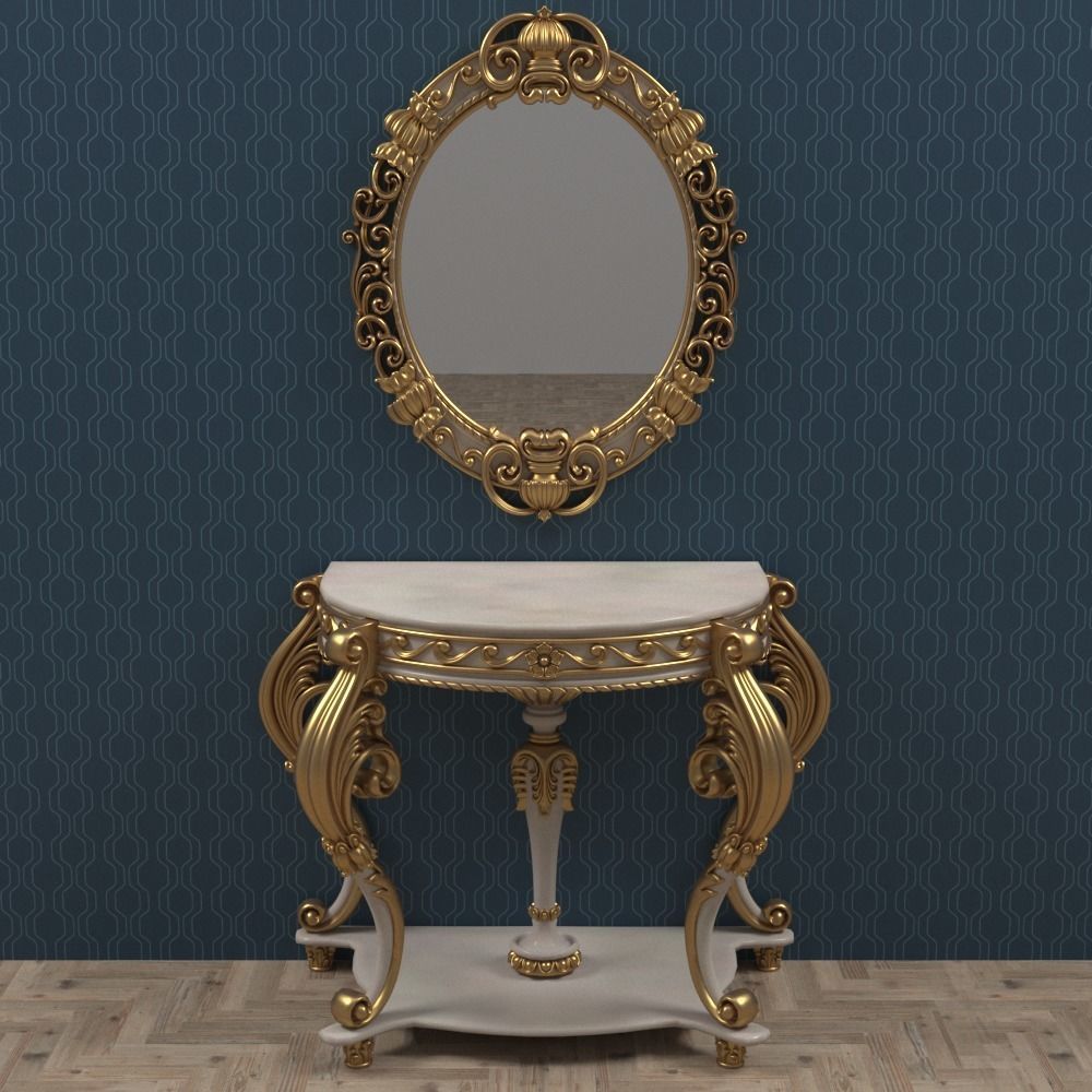 console - mirror frame 01 3D model_3