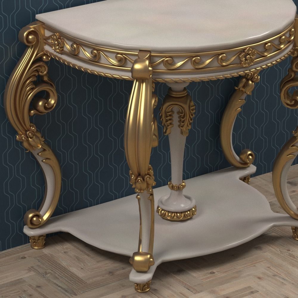 console - mirror frame 01 3D model_5