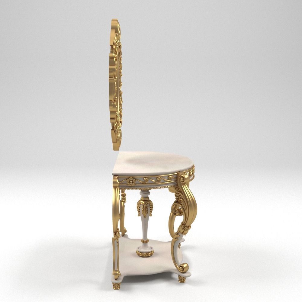 console - mirror frame 01 3D model_2