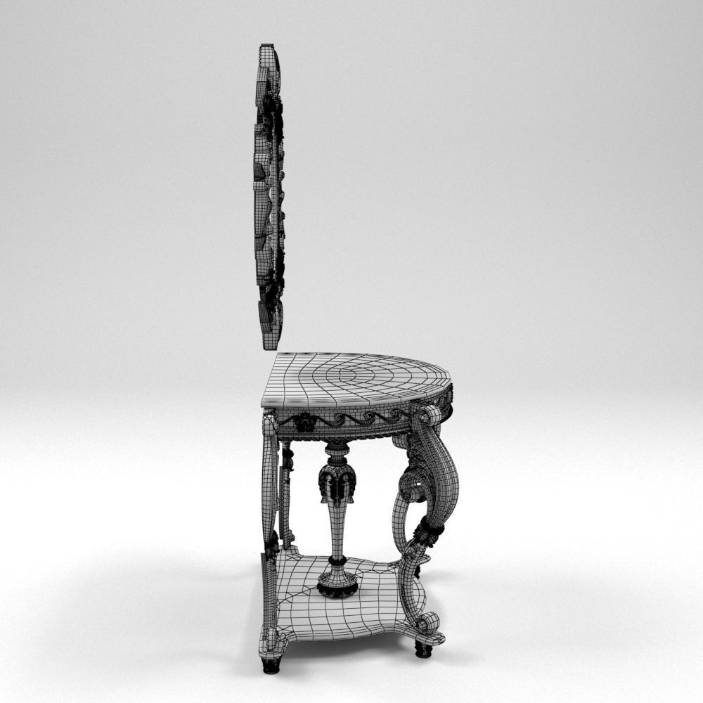 console - mirror frame 01 3D model_8