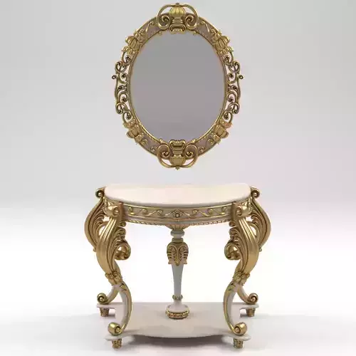 console - mirror frame 01 3D model