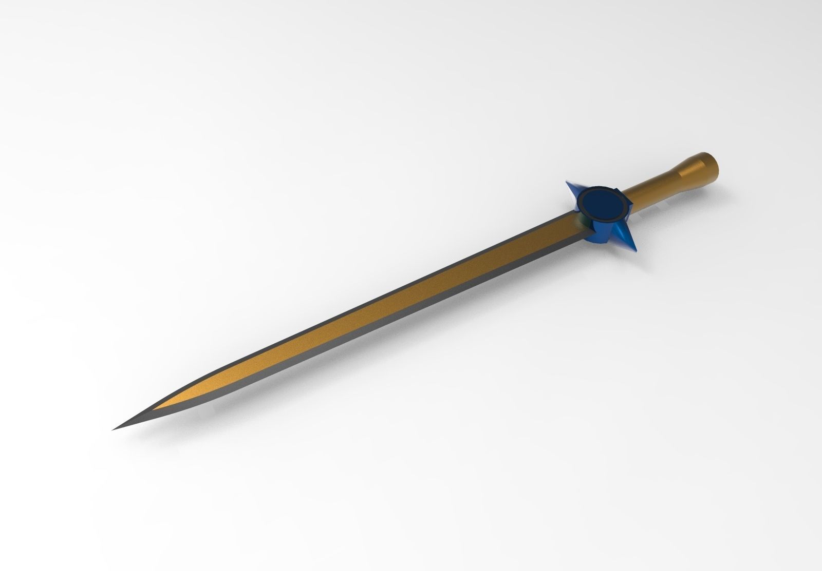 Sword type A 3D model_2