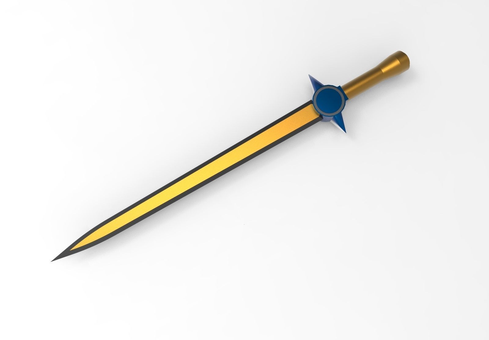 Sword type A 3D model_6