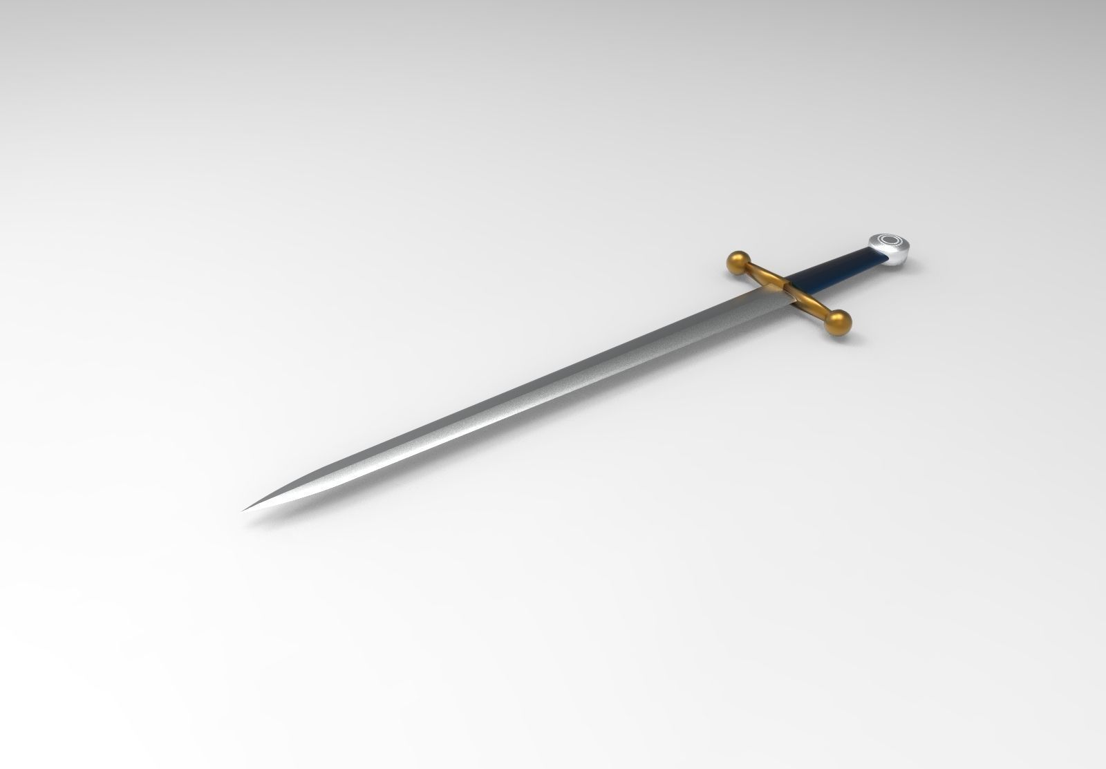 Sword type B 3D model_2