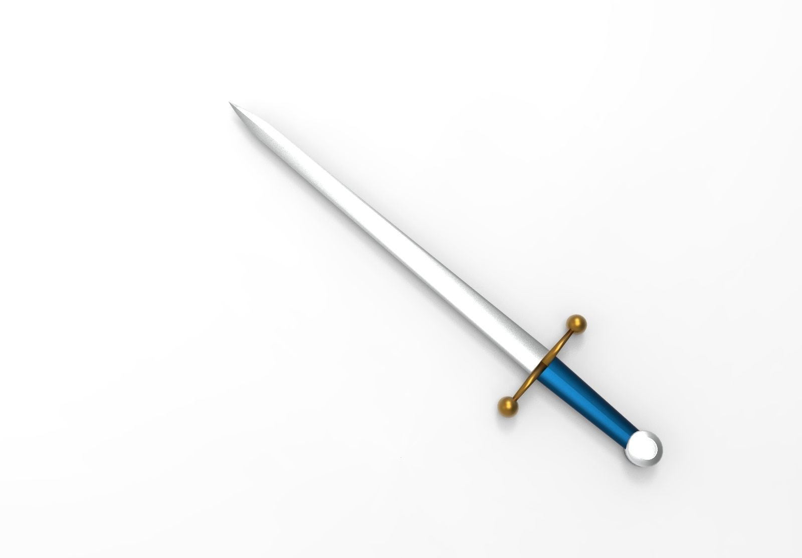 Sword type B 3D model_1
