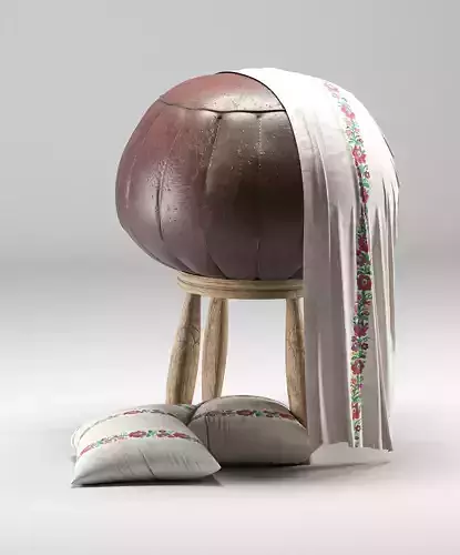 Dimensions 50 40 60 centimeter 3D model