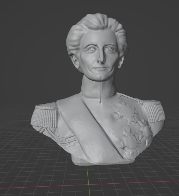 Carl von Clausewitz 3D print model_14