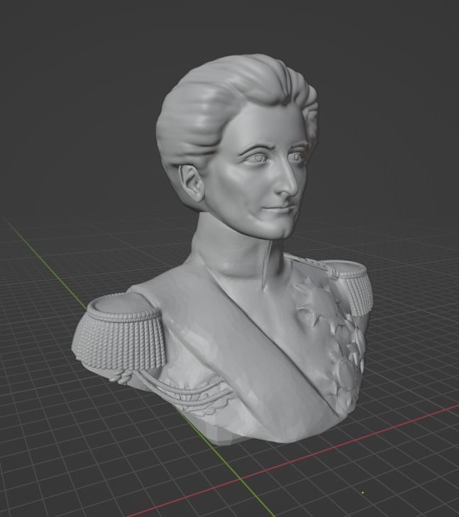 Carl von Clausewitz 3D print model_1