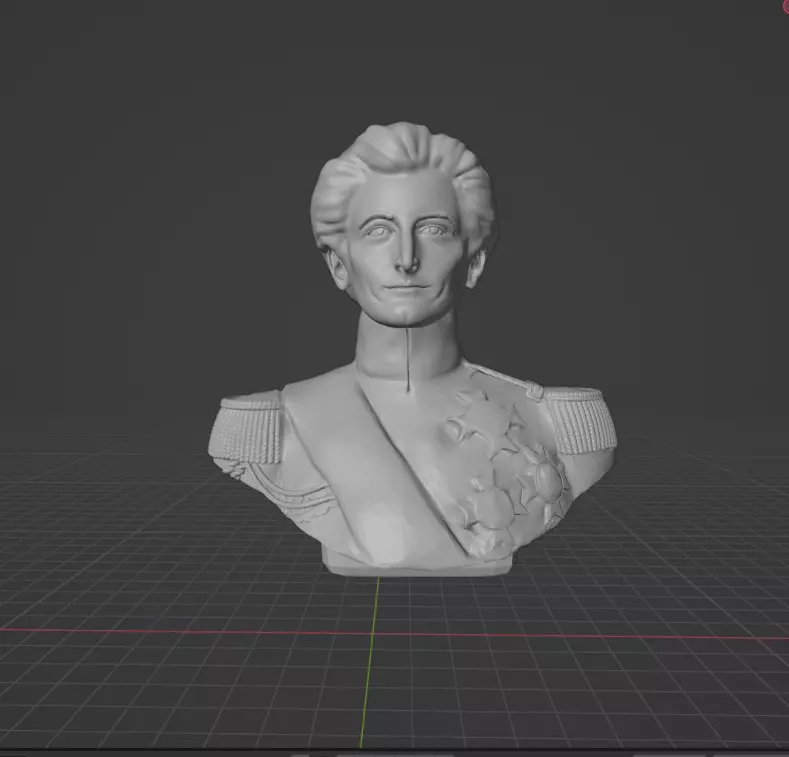 Carl von Clausewitz 3D print model_0
