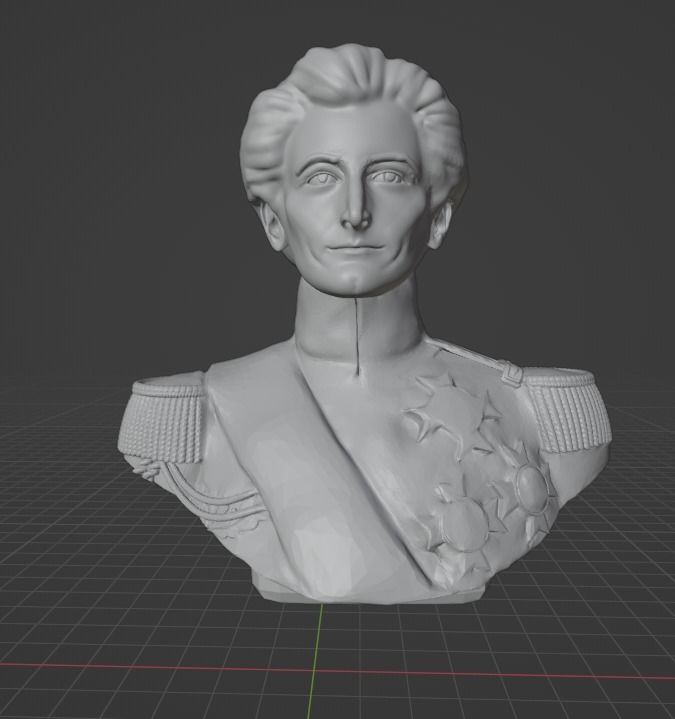 Carl von Clausewitz 3D print model_7