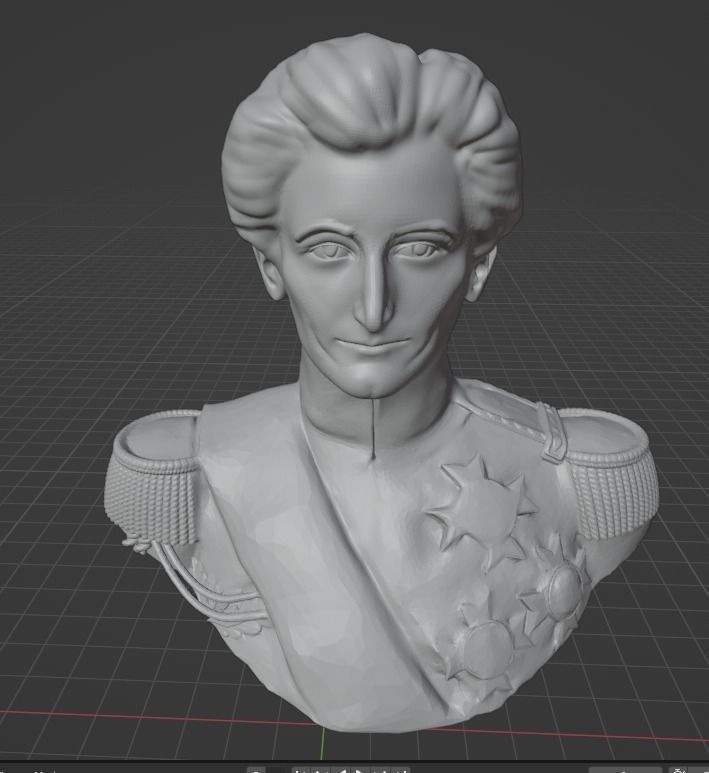 Carl von Clausewitz 3D print model_20