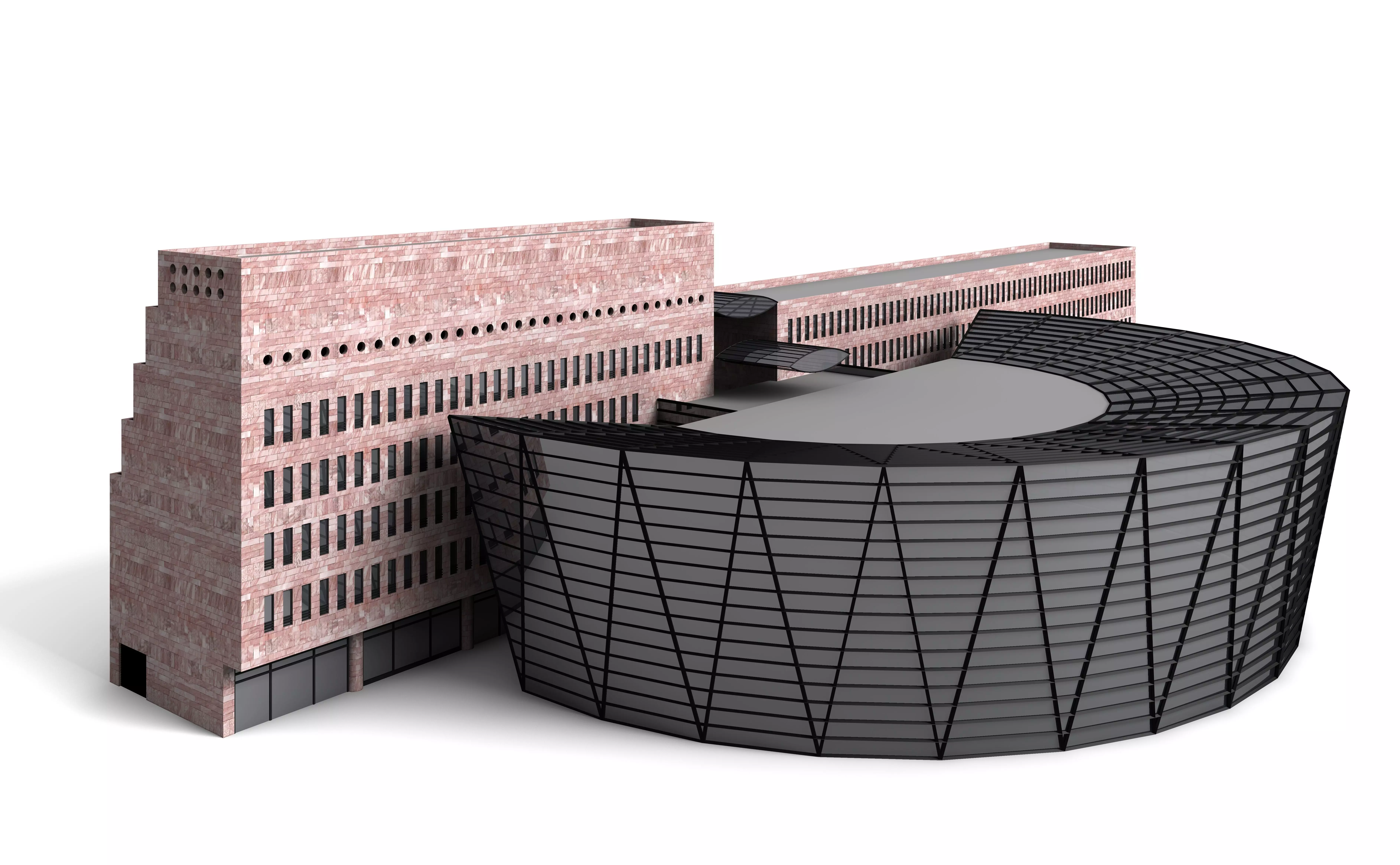 The Central Library Dortmund - 3D Building Models 3D model