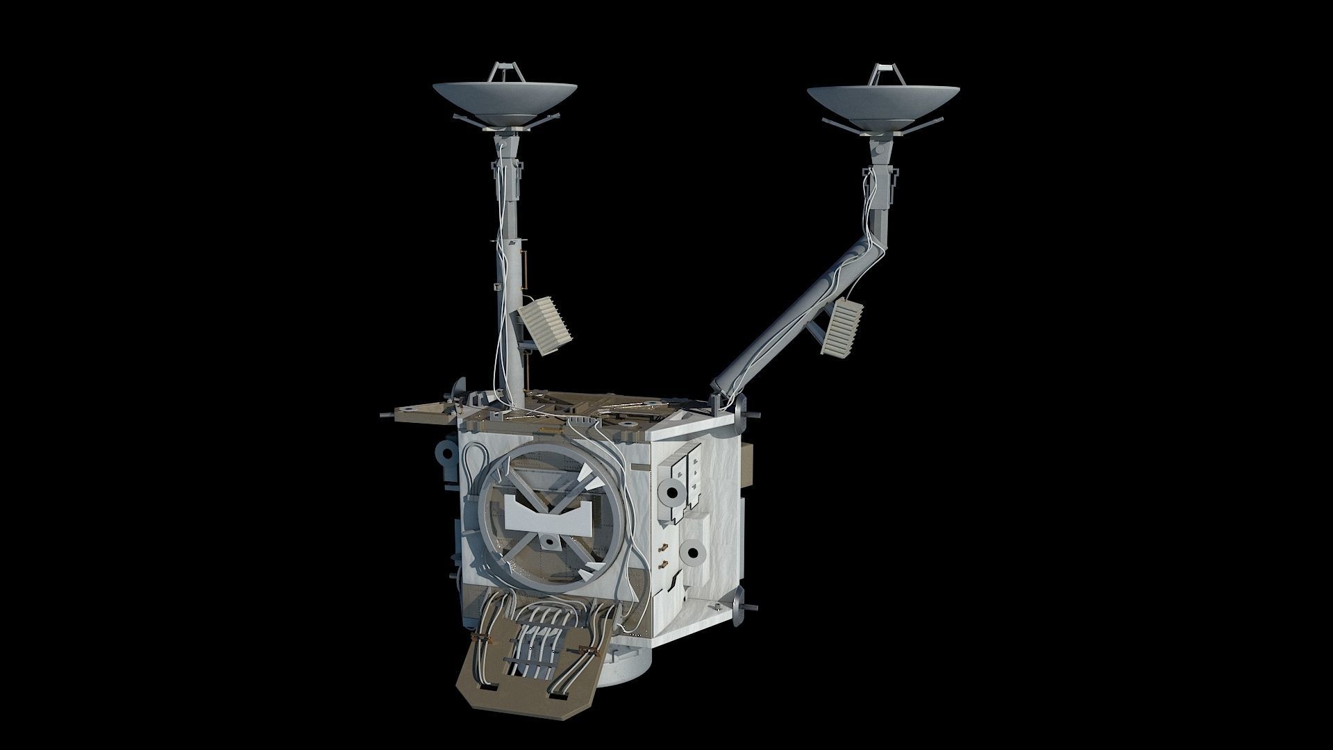 High quality 3D Model ISS Z1 Truss 3D model_1