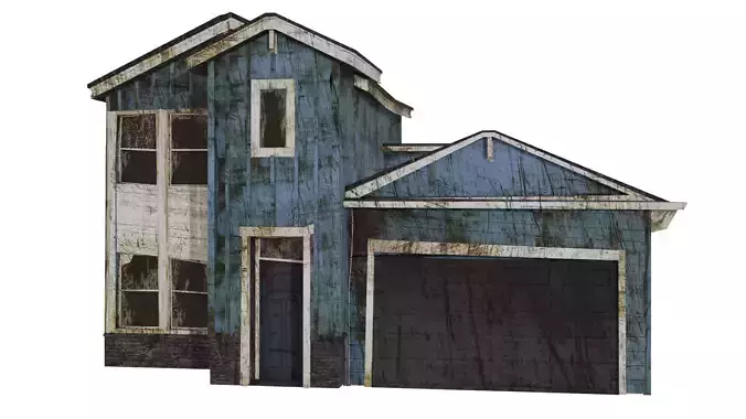 Abandoned old - realistic low poly A-2