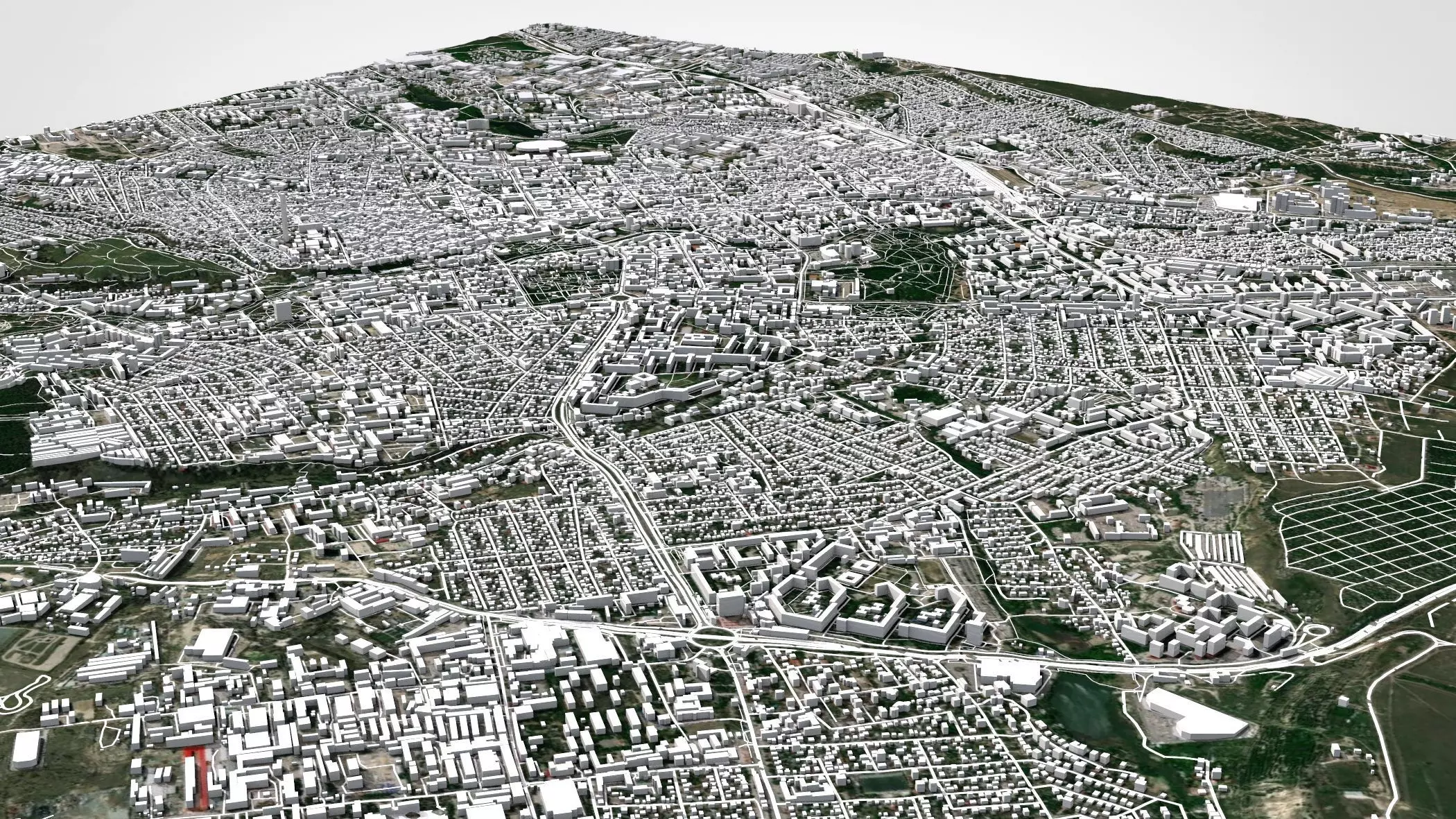 Cityscape Simferopol Crimea Ukraine 3D model