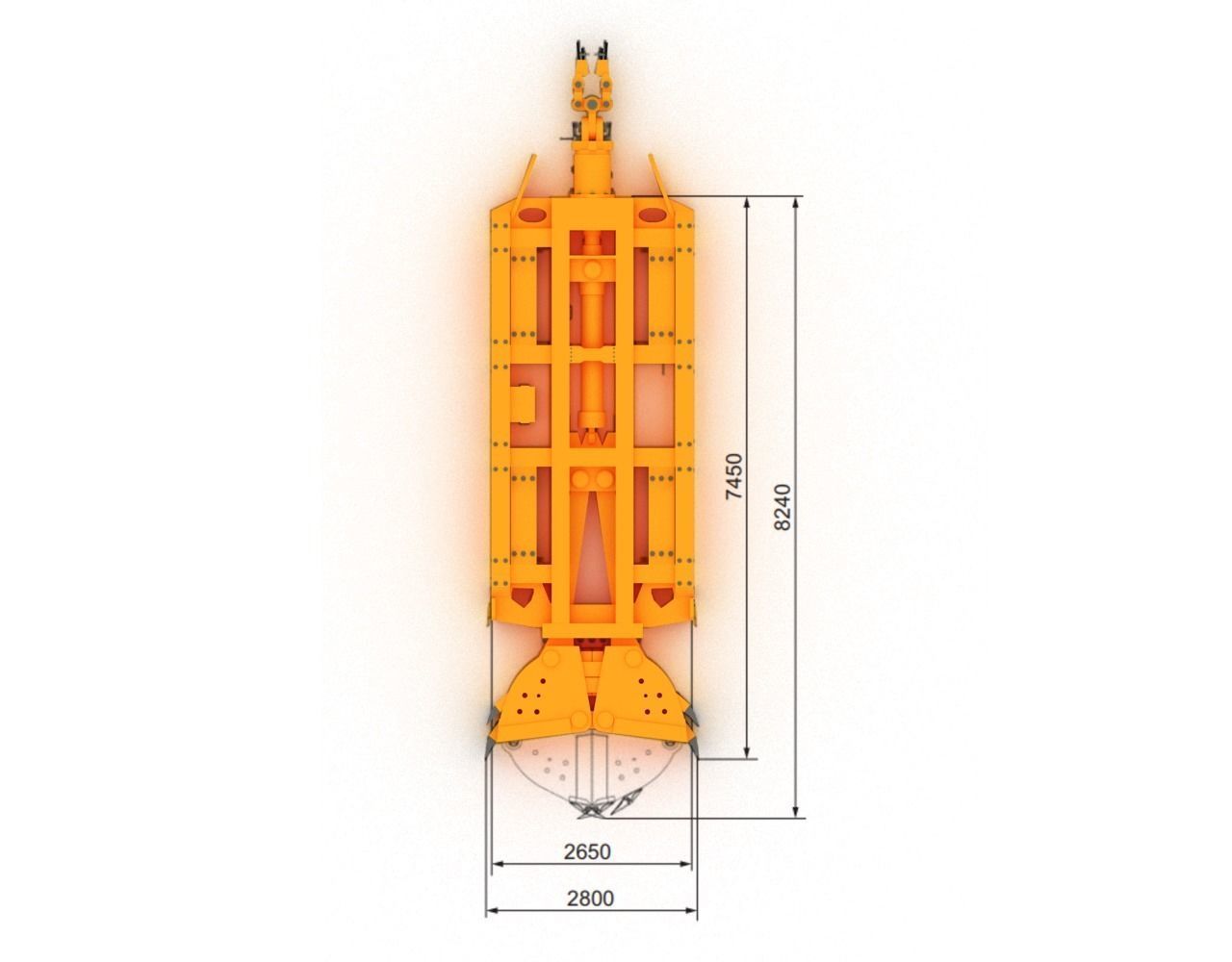 DHG-V Diaphragm Wall Hydraulic Grab 3D model_2