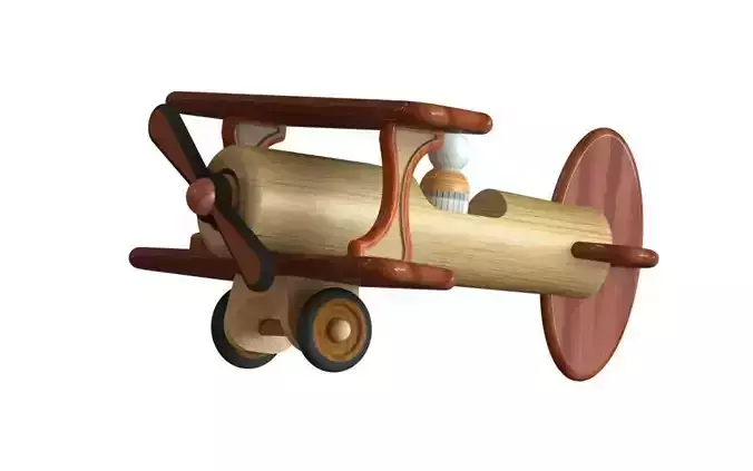 Biplane Toy Aircraft