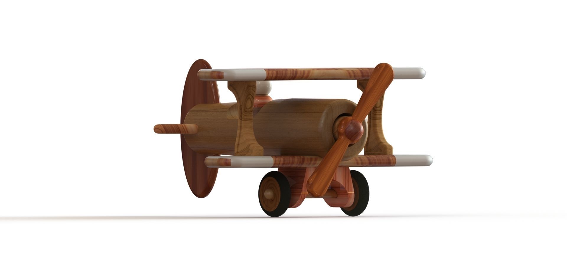 Biplane Toy Aircraft 3D print model_3