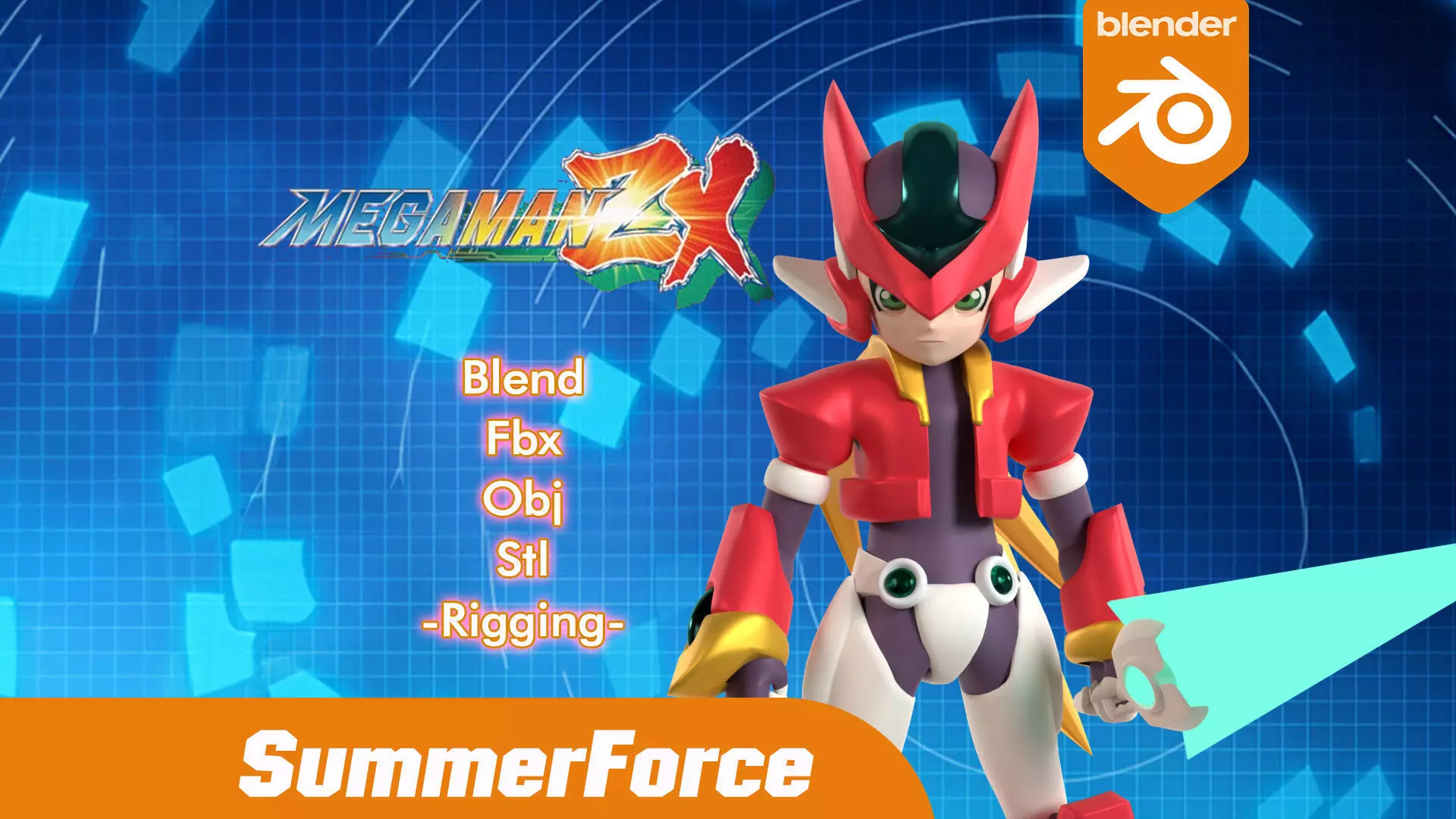 ZX Model - Megaman ZX 3D model_0