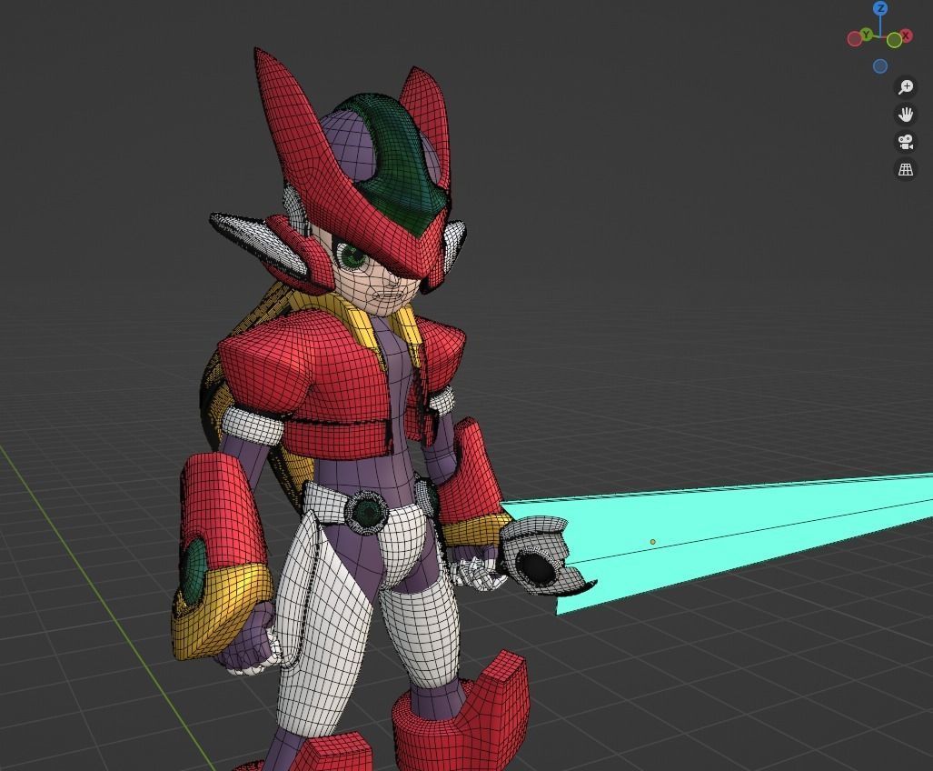 ZX Model - Megaman ZX 3D model_9