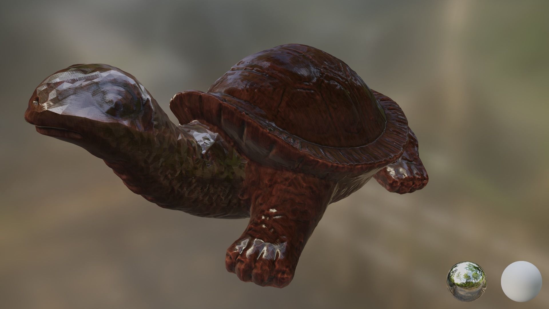 Turtle 01 3D model_4