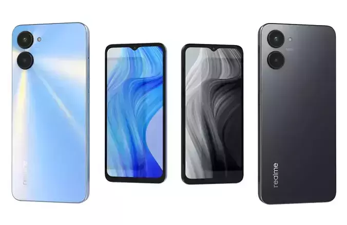 Realme V20 Black And Blue