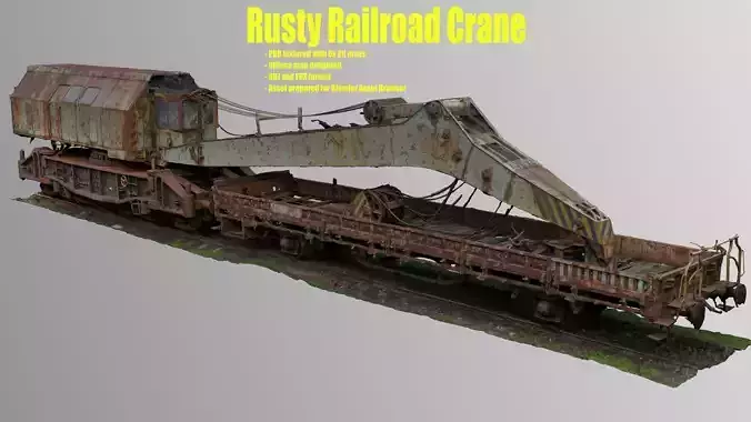 Rusty Railroad Crane