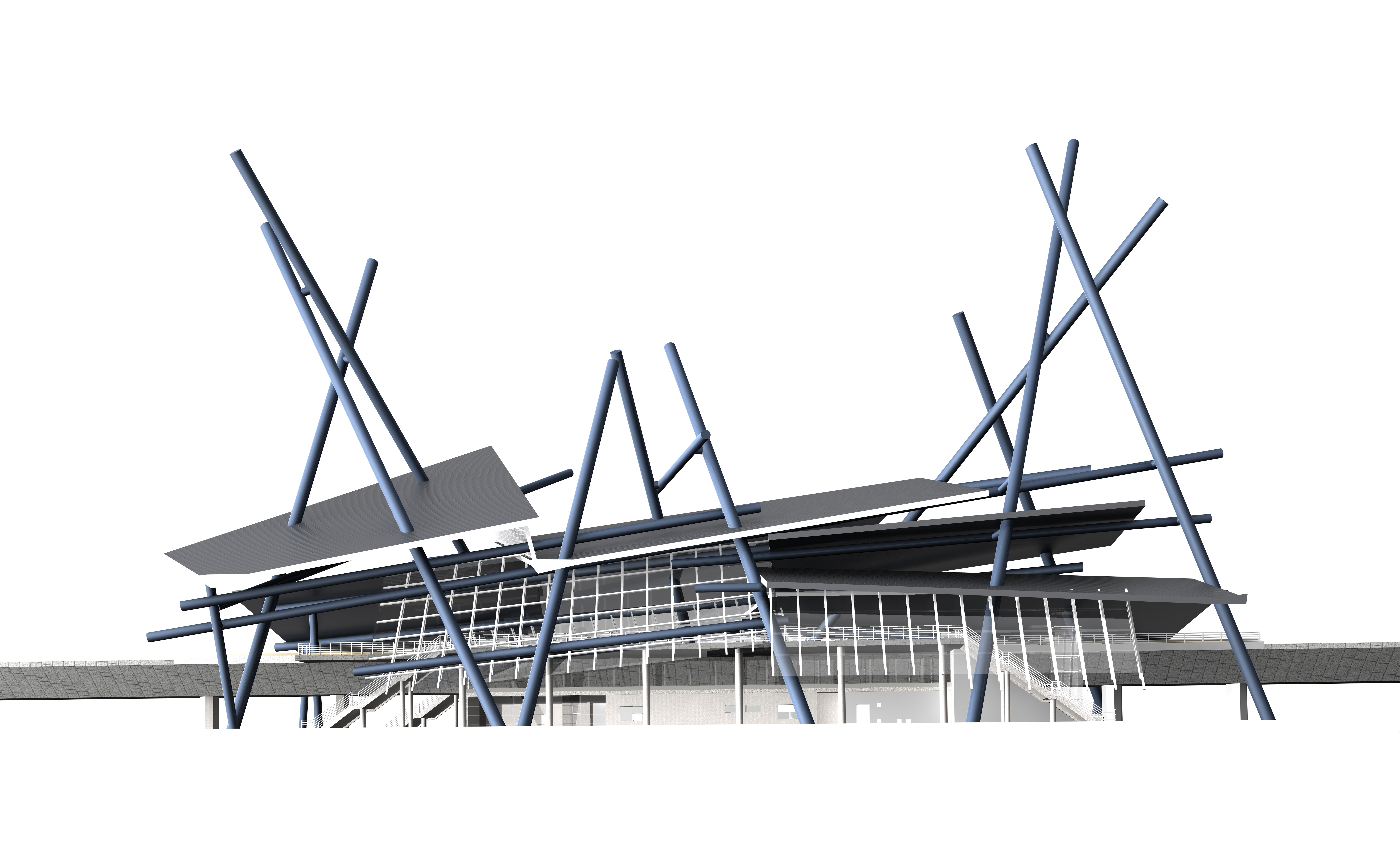 CentrO Station 3D model_5