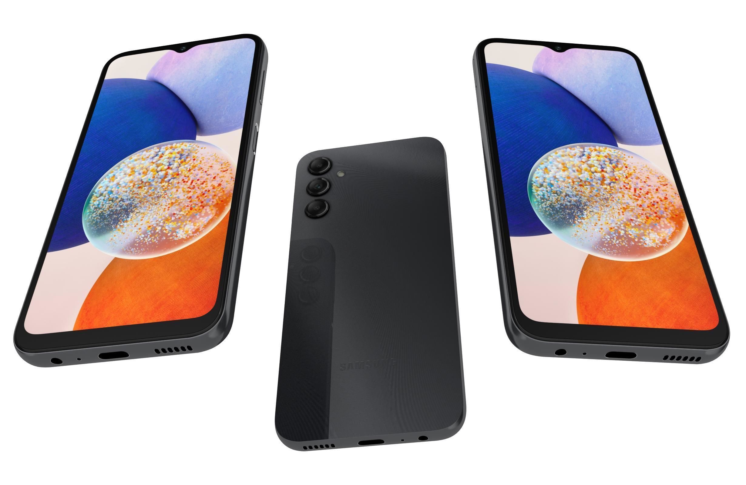 Samsung Galaxy A14 5G Black 3D model_2