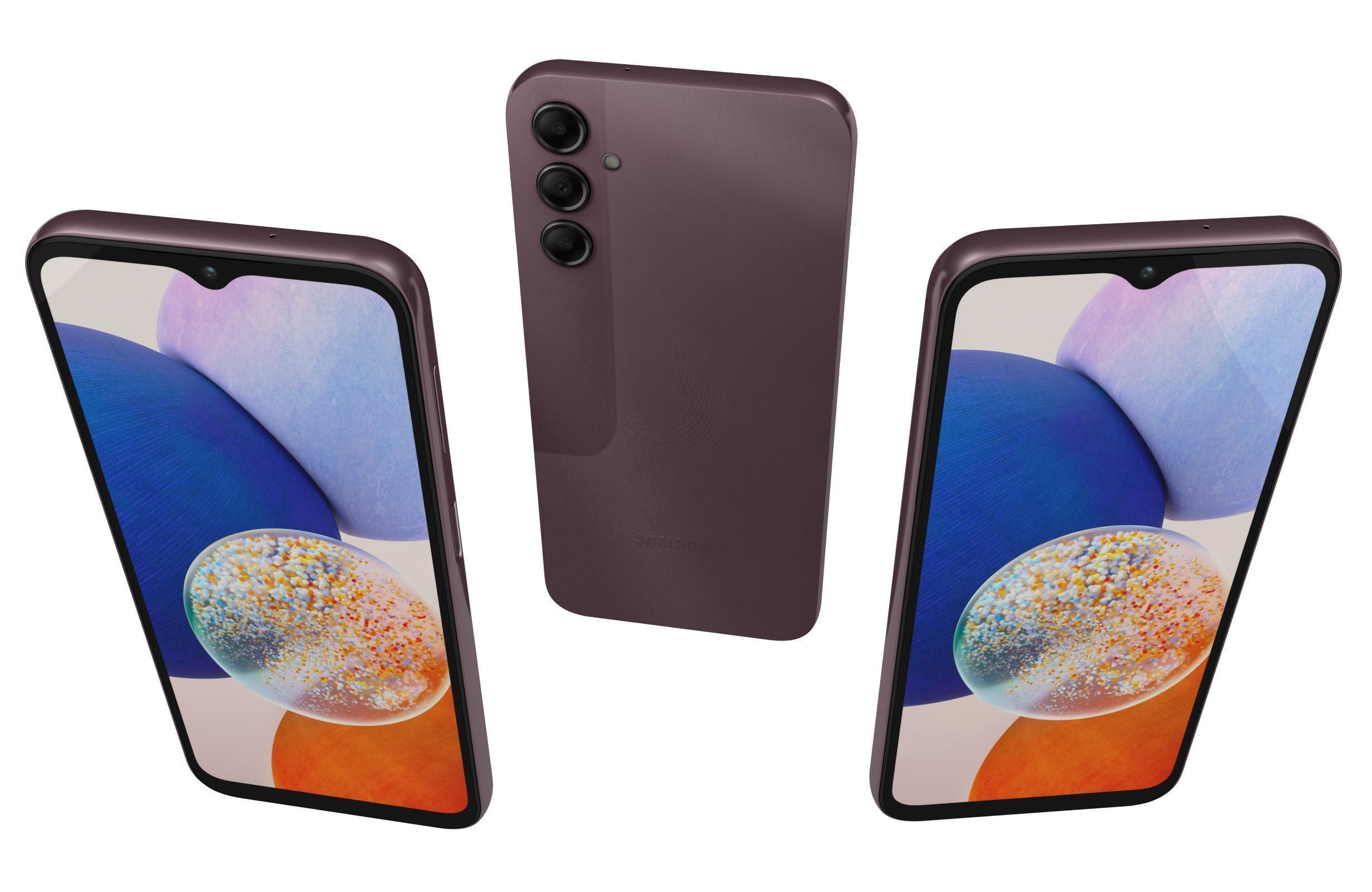 Samsung Galaxy A14 5G Dark Red 3D model_1