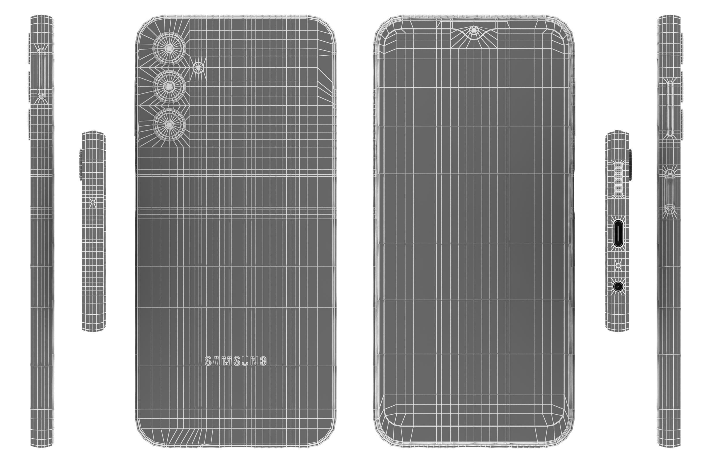 Samsung Galaxy A14 5G Dark Red 3D model_16