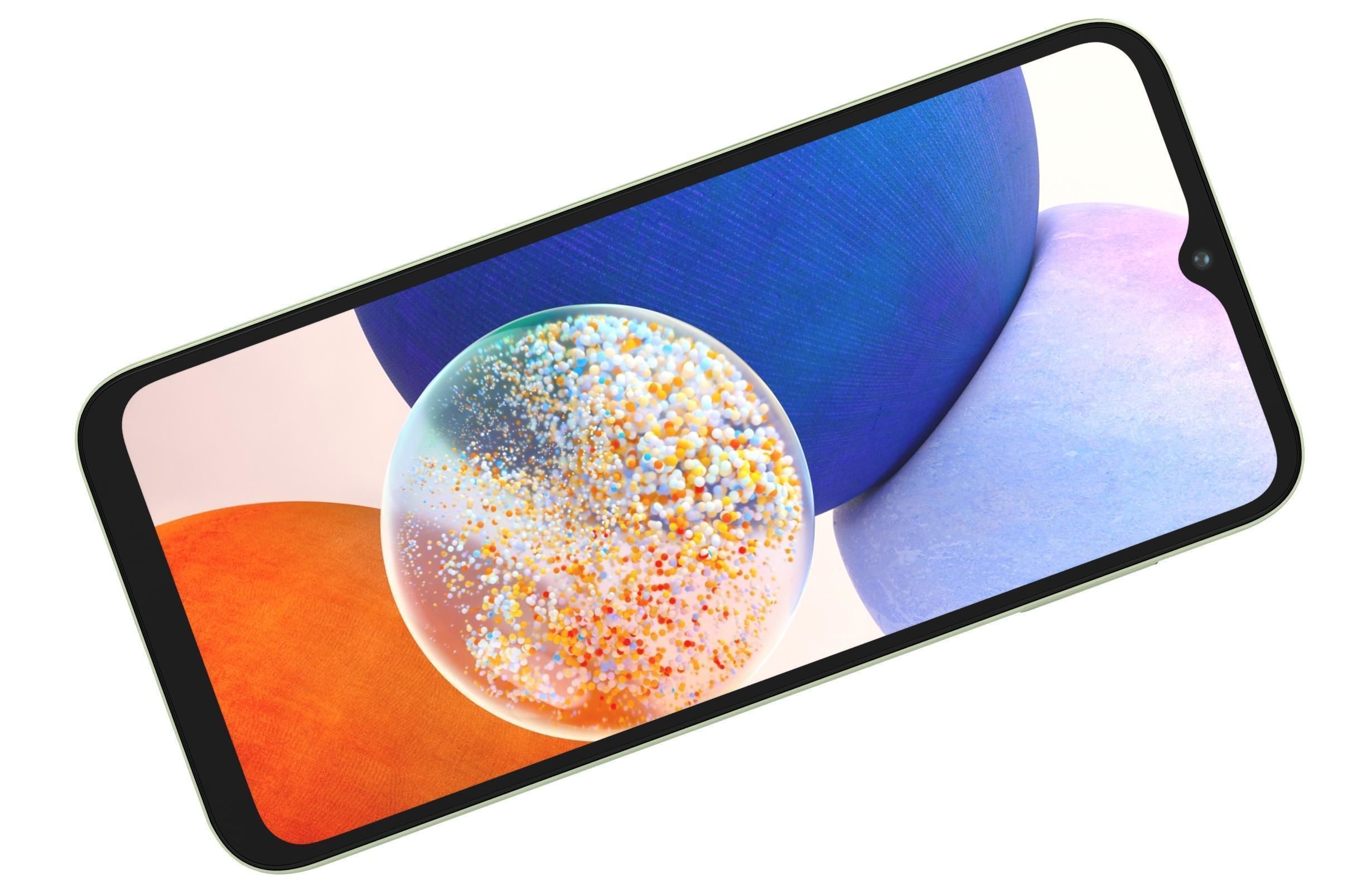 Samsung Galaxy A14 5G Light Green Low-poly 3D model_10