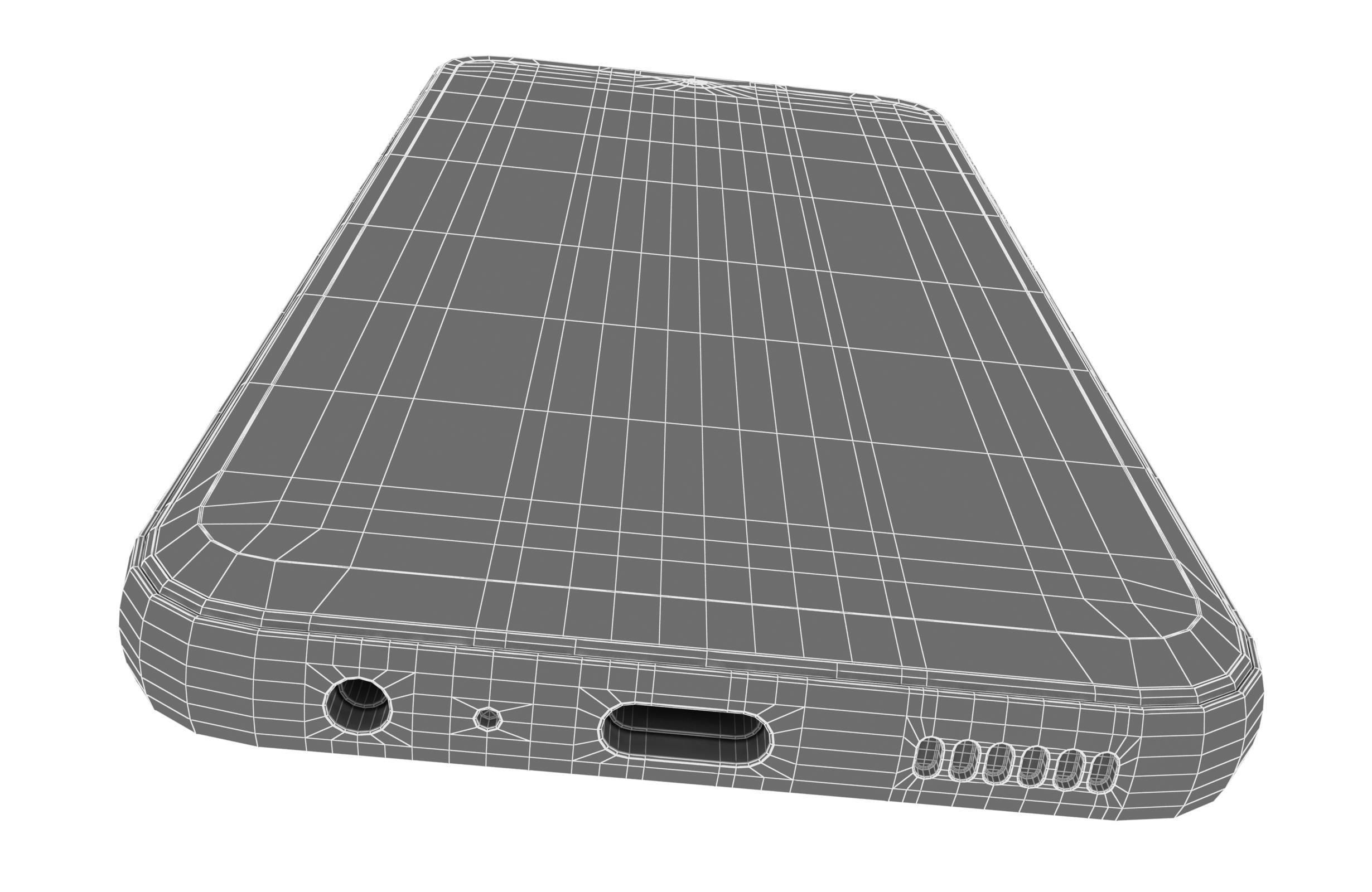 Samsung Galaxy A14 5G Light Green Low-poly 3D model_19