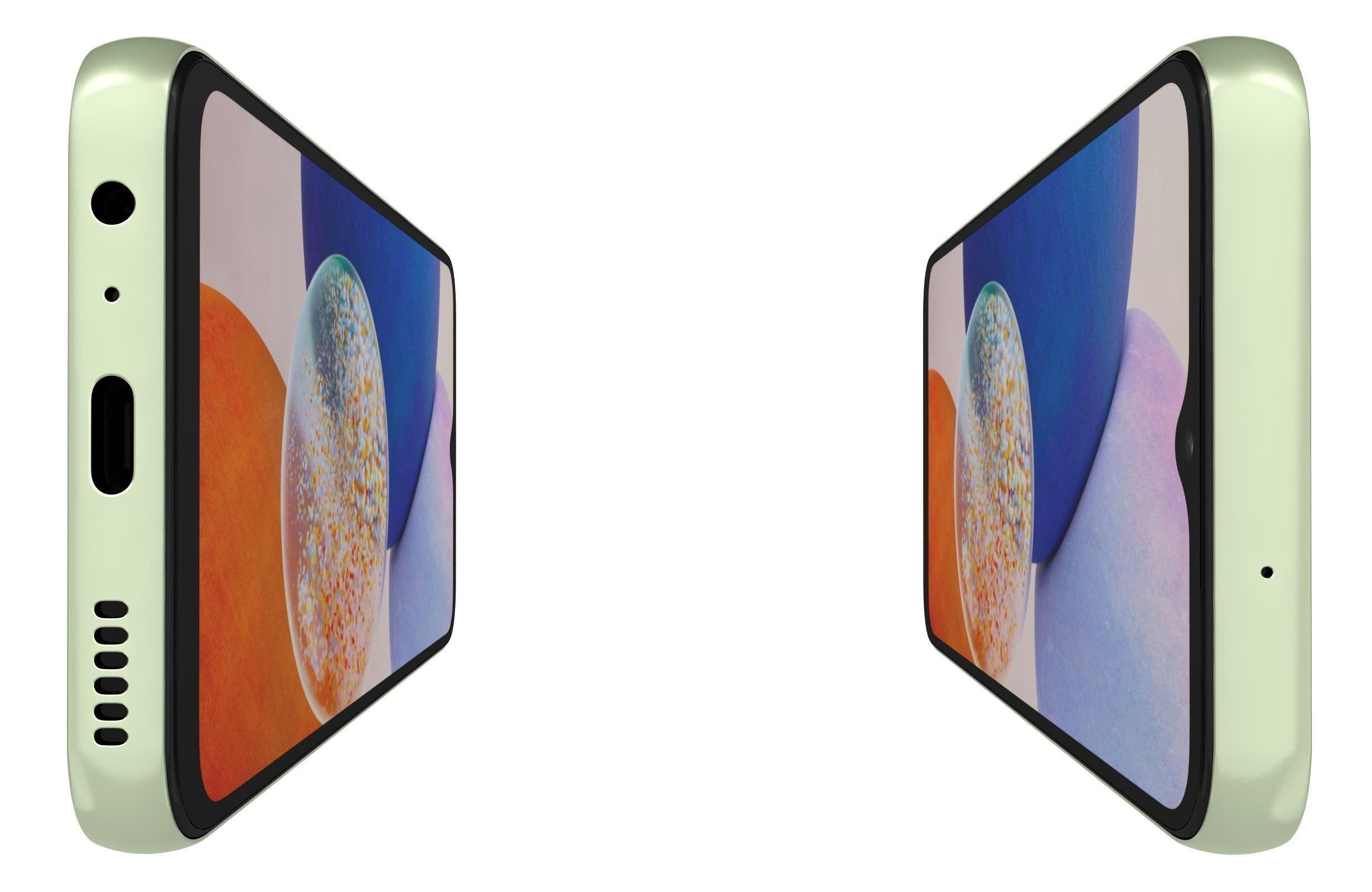 Samsung Galaxy A14 5G Light Green Low-poly 3D model_8