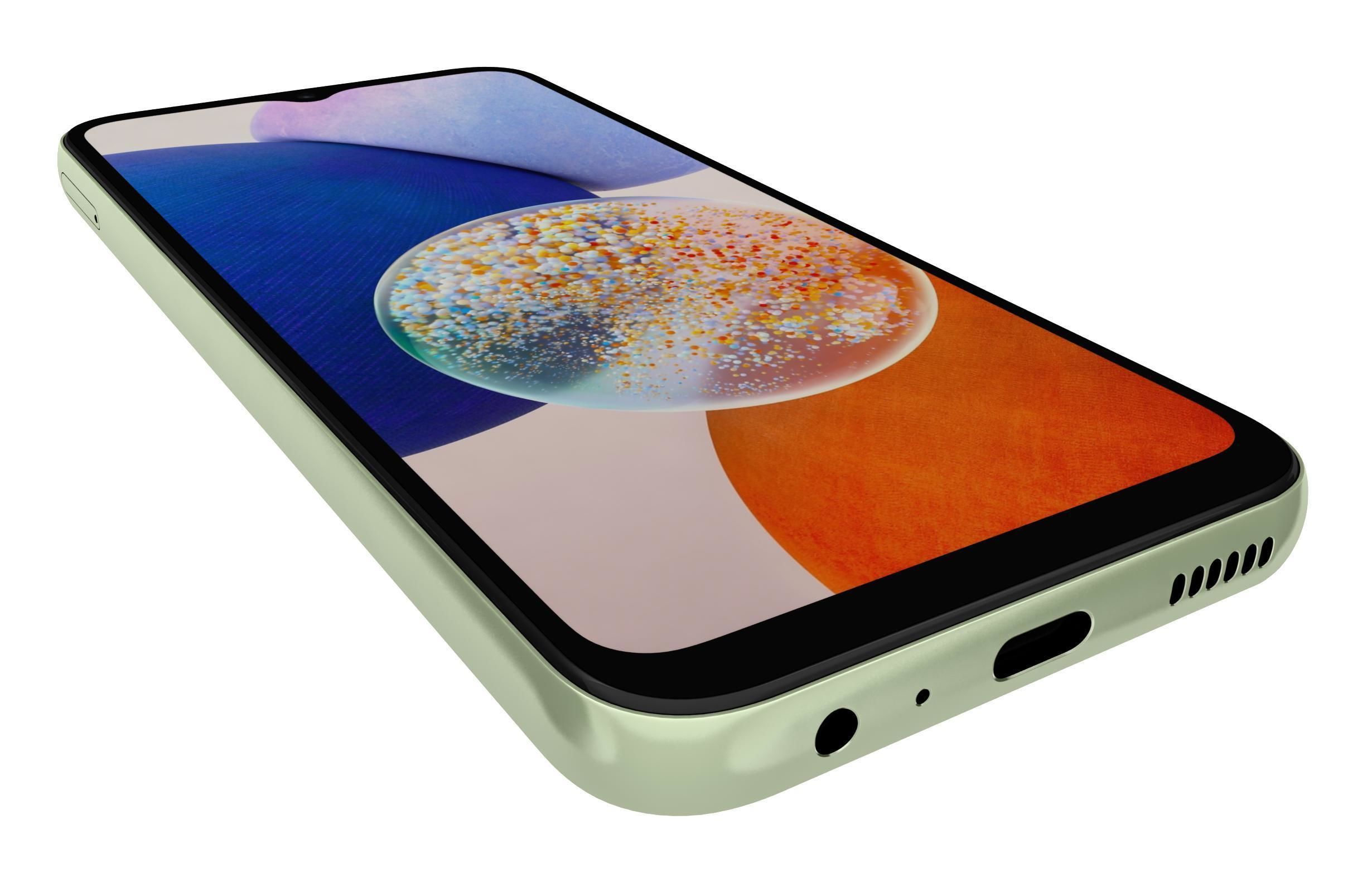 Samsung Galaxy A14 5G Light Green Low-poly 3D model_12