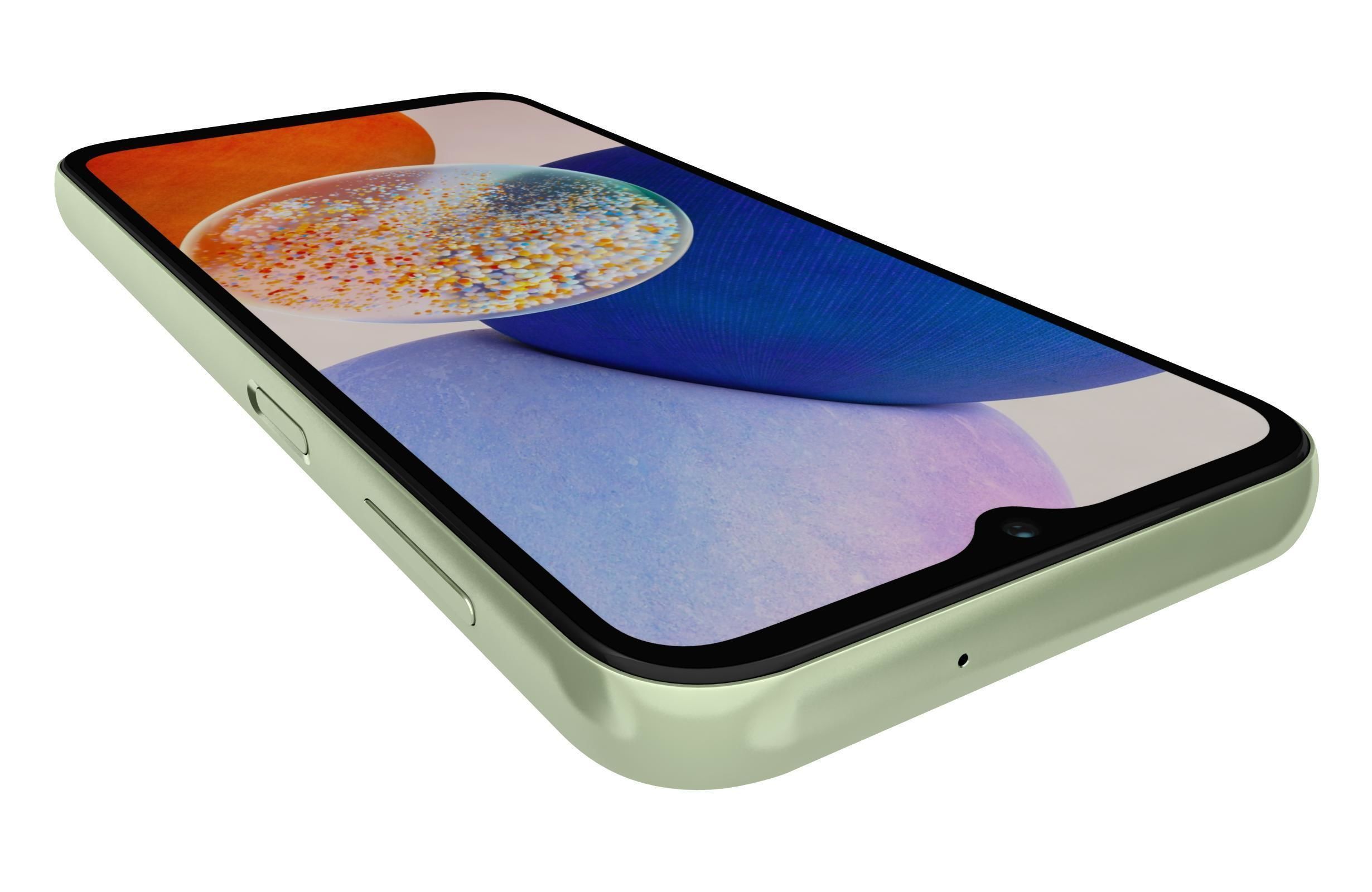 Samsung Galaxy A14 5G Light Green Low-poly 3D model_13