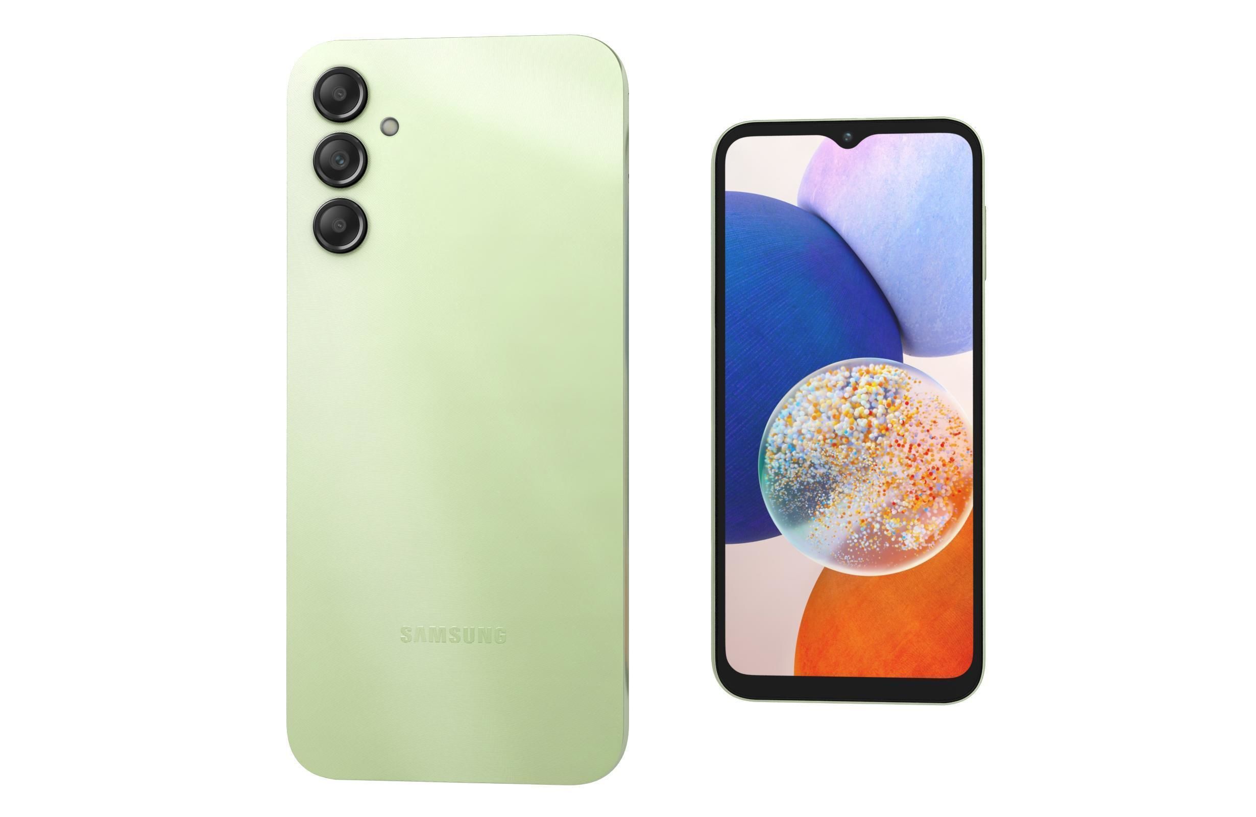 Samsung Galaxy A14 5G Light Green Low-poly 3D model_6