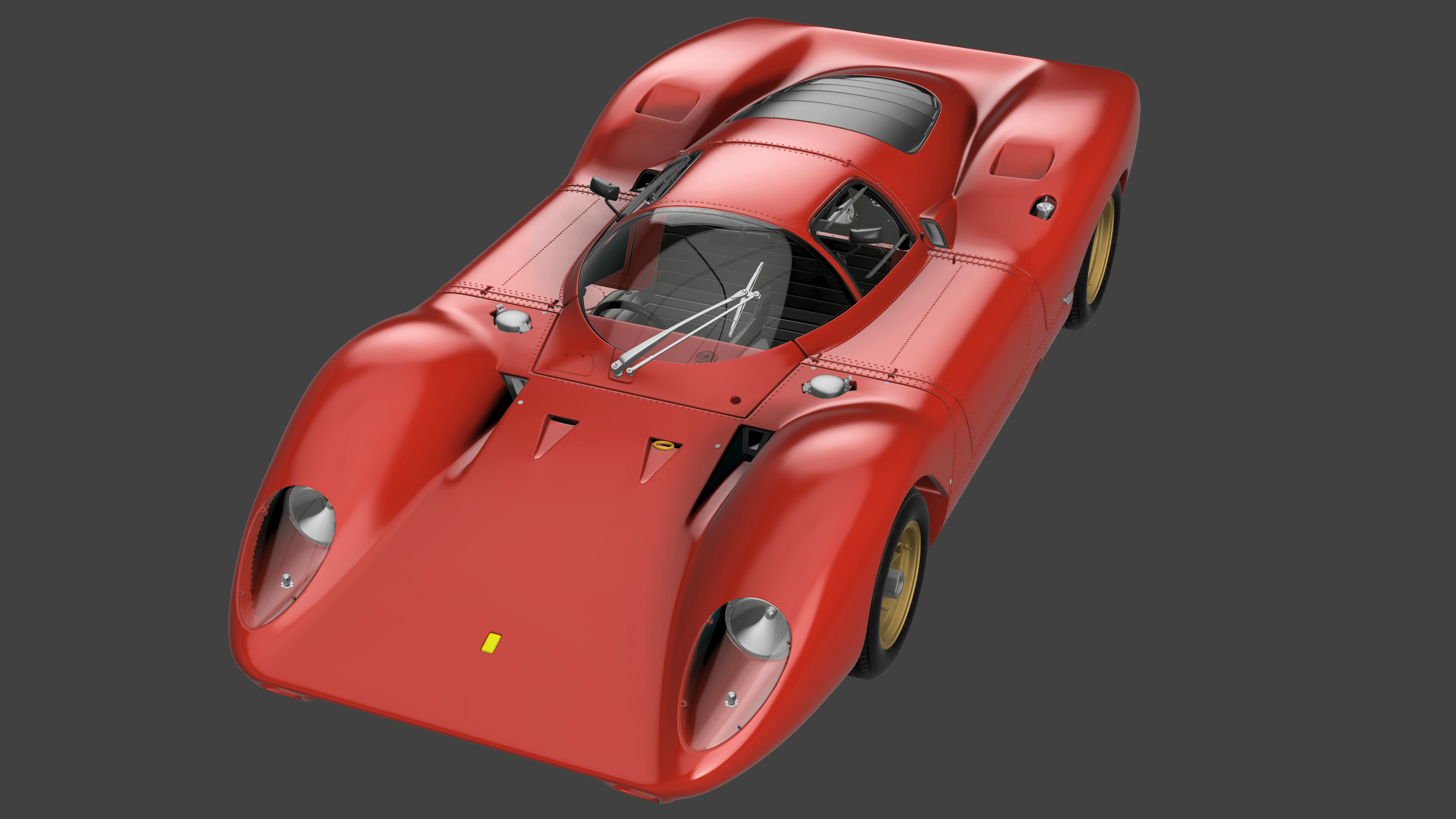 Ferrari 312P Berlinetta Modern - Car Kit 3D print model_22
