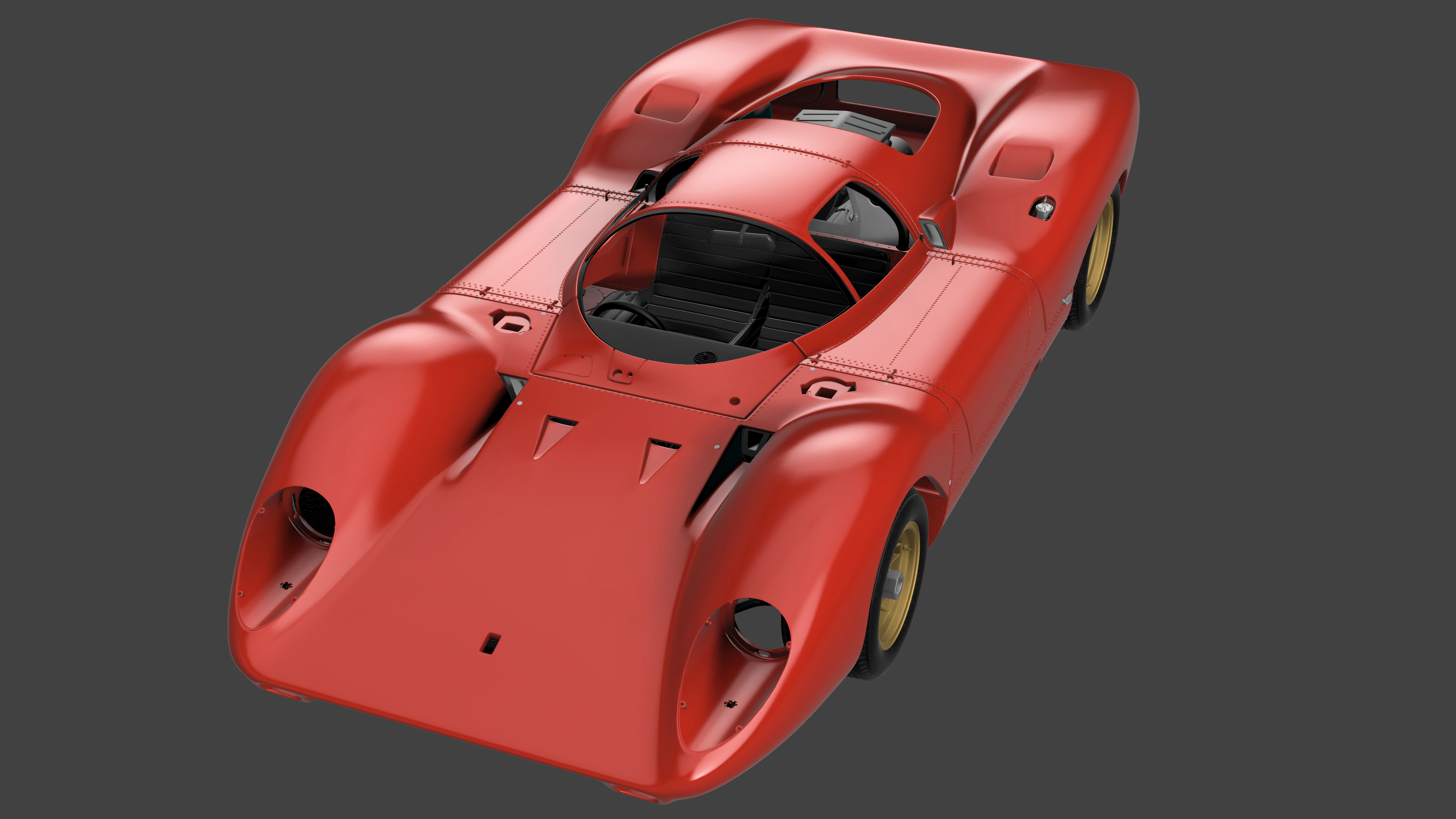 Ferrari 312P Berlinetta Modern - Car Kit 3D print model_23