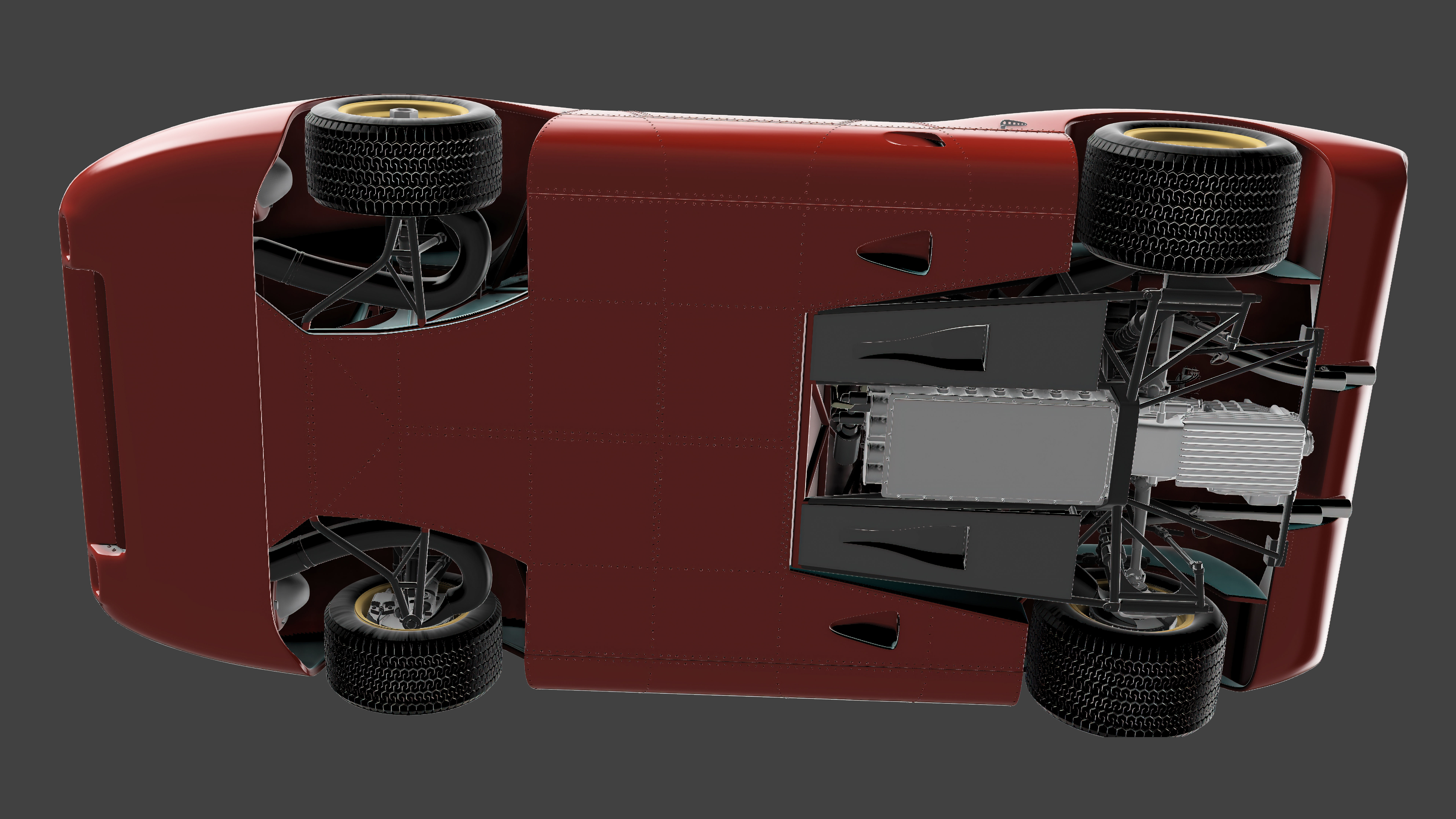 Ferrari 312P Berlinetta Modern - Car Kit 3D print model_38