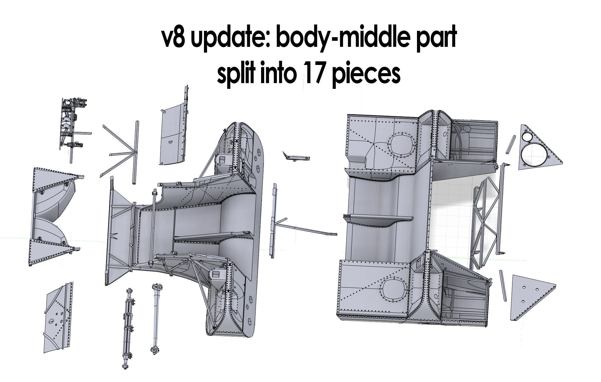 Ferrari 312P Berlinetta Modern - Car Kit 3D print model_19