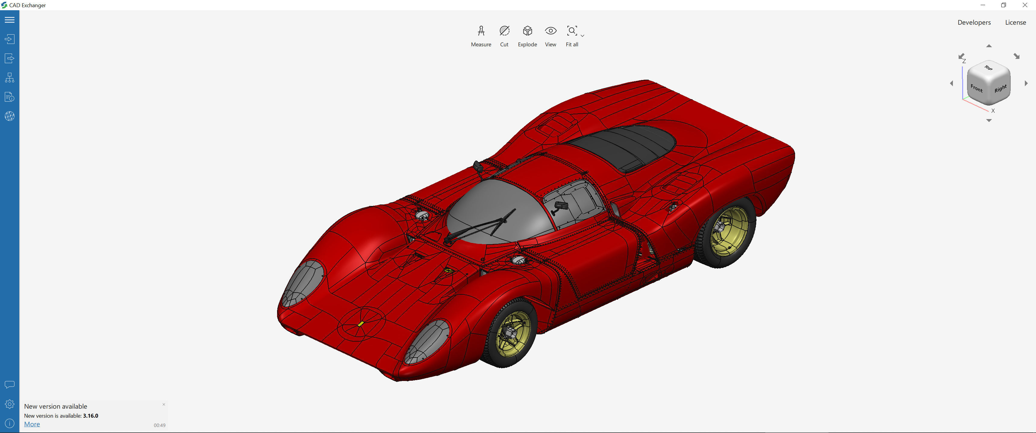 Ferrari 312P Berlinetta Modern - Car Kit 3D print model_42