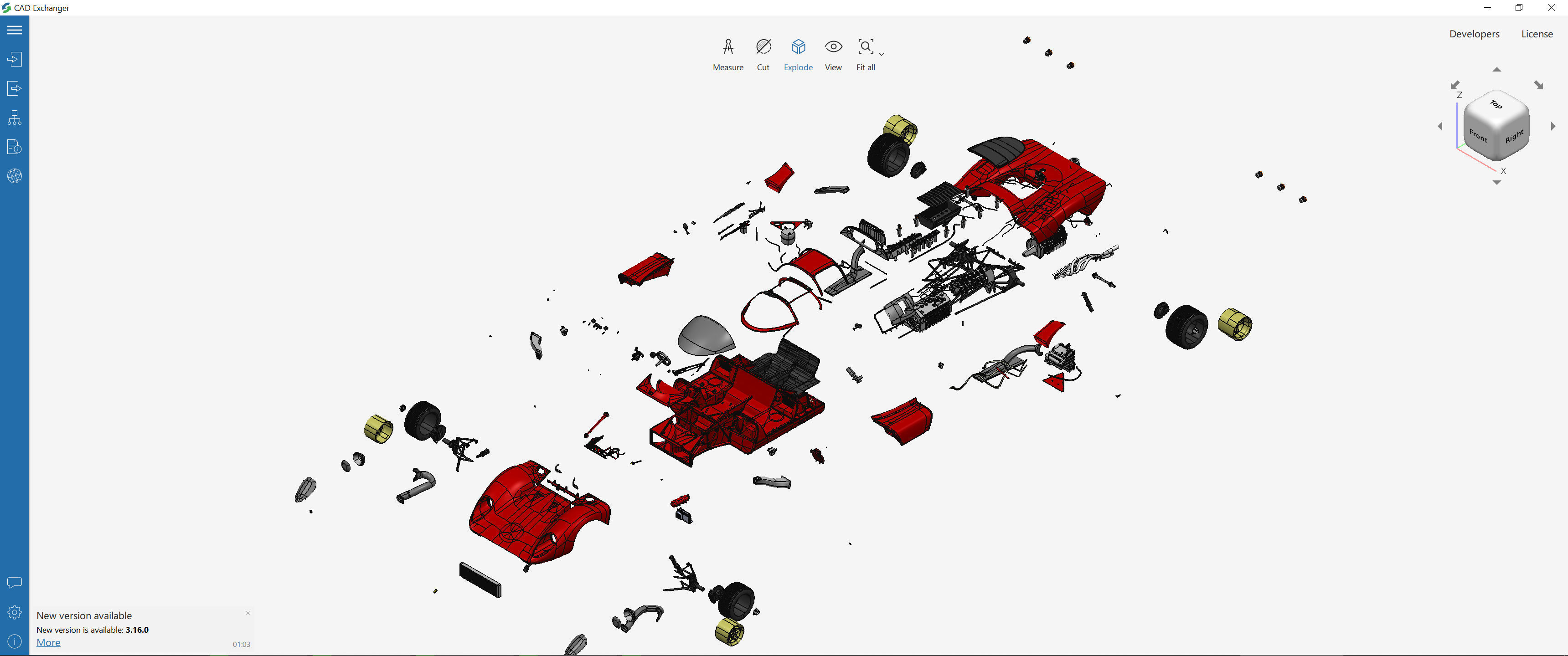 Ferrari 312P Berlinetta Modern - Car Kit 3D print model_43