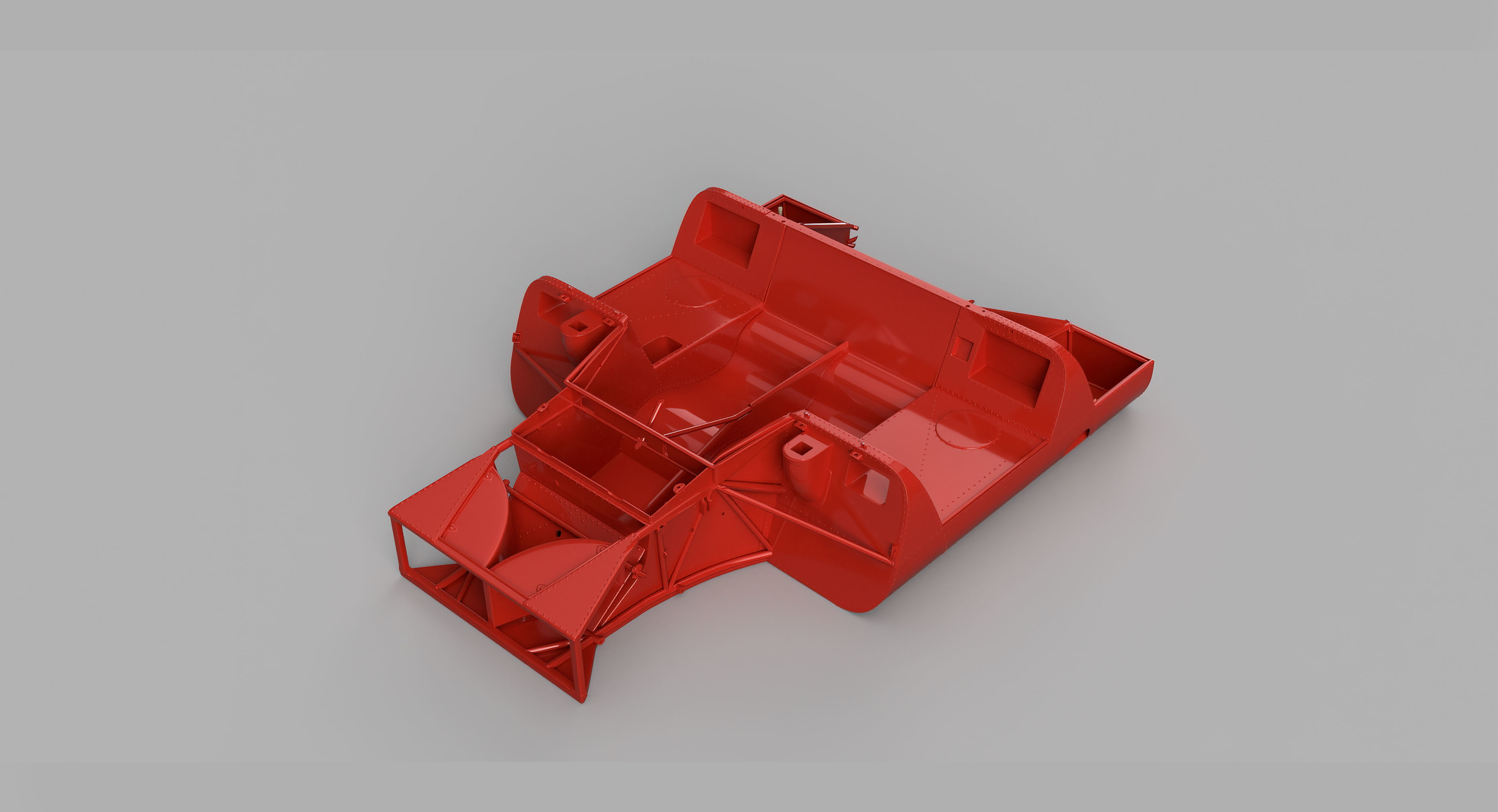 Ferrari 312P Berlinetta Modern - Car Kit 3D print model_10