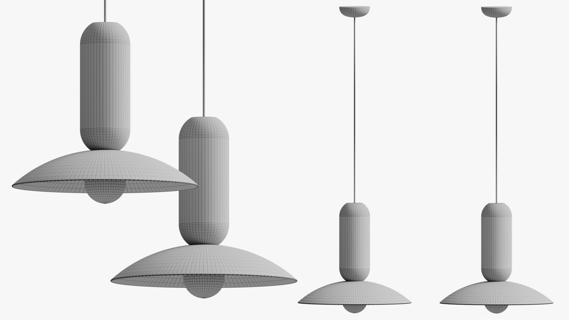 Pendant light pau 3D model_6